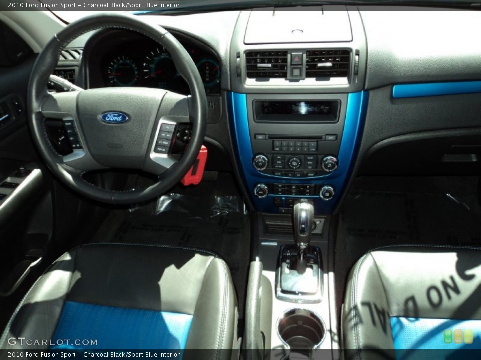 Charcoal Black/Sport Blue Interior Dashboard for the 2010 Ford Fusion Sport #78142986