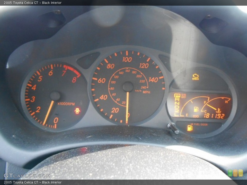 Black Interior Gauges for the 2005 Toyota Celica GT #78143637