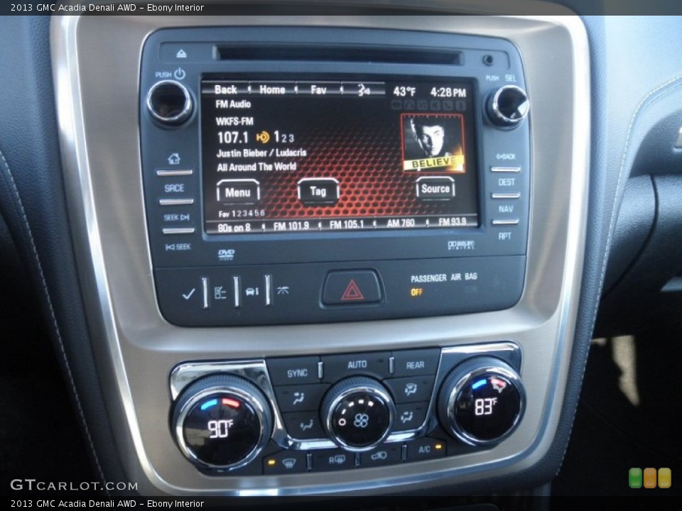 Ebony Interior Controls for the 2013 GMC Acadia Denali AWD #78145690