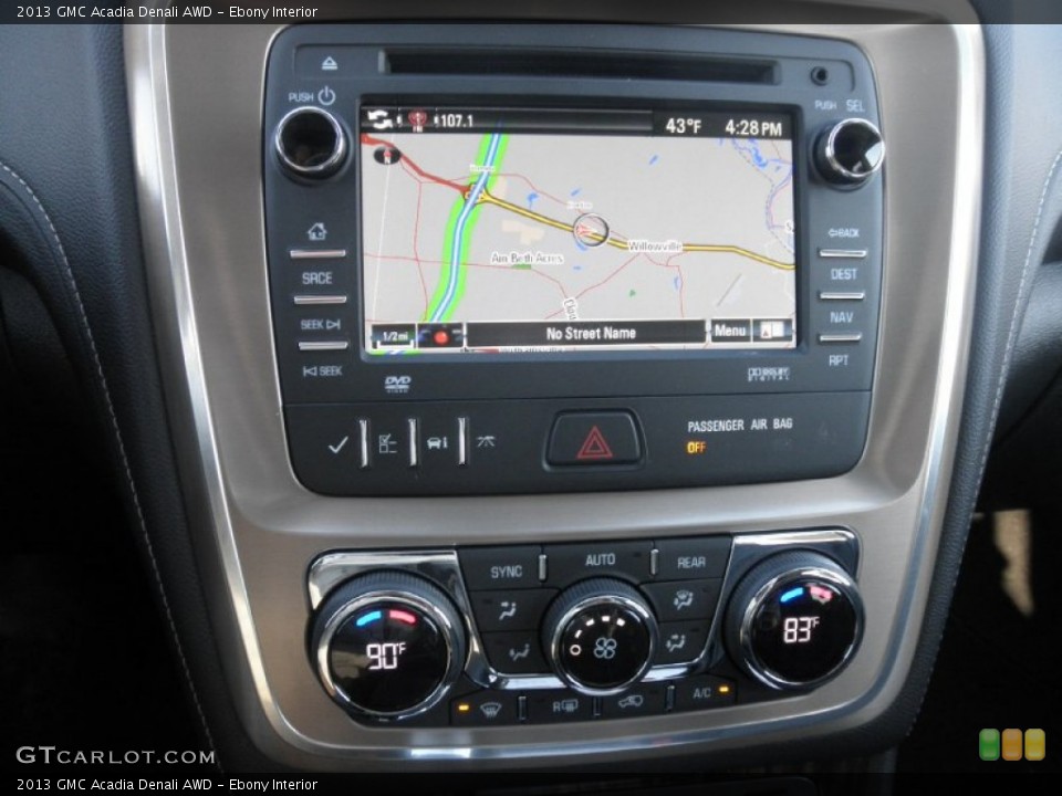 Ebony Interior Navigation for the 2013 GMC Acadia Denali AWD #78145710
