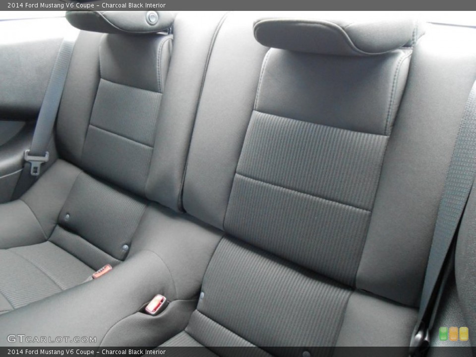 Charcoal Black Interior Rear Seat for the 2014 Ford Mustang V6 Coupe #78145820