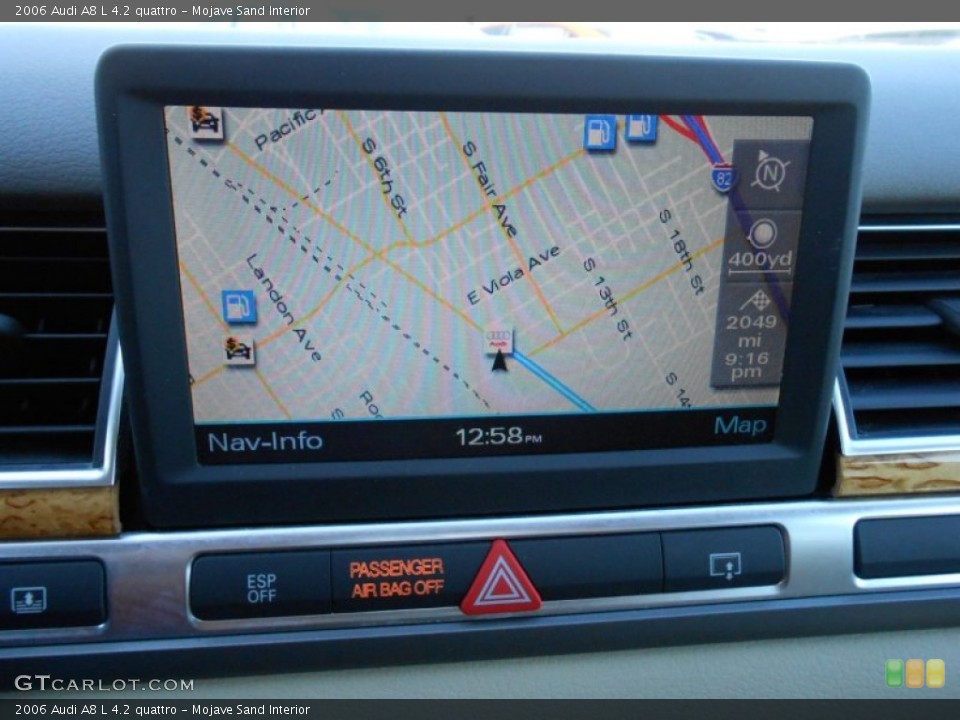 Mojave Sand Interior Navigation for the 2006 Audi A8 L 4.2 quattro #78146265