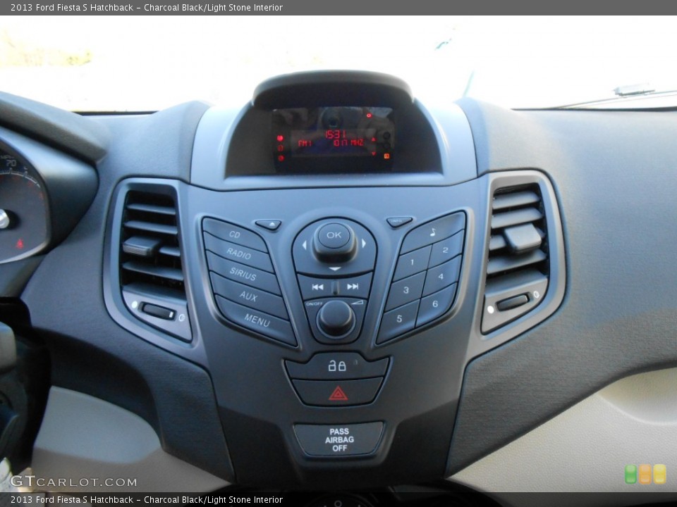 Charcoal Black/Light Stone Interior Controls for the 2013 Ford Fiesta S Hatchback #78147075