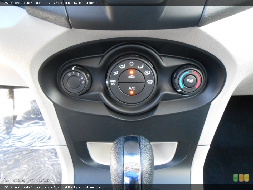 Charcoal Black/Light Stone Interior Controls for the 2013 Ford Fiesta S Hatchback #78147129