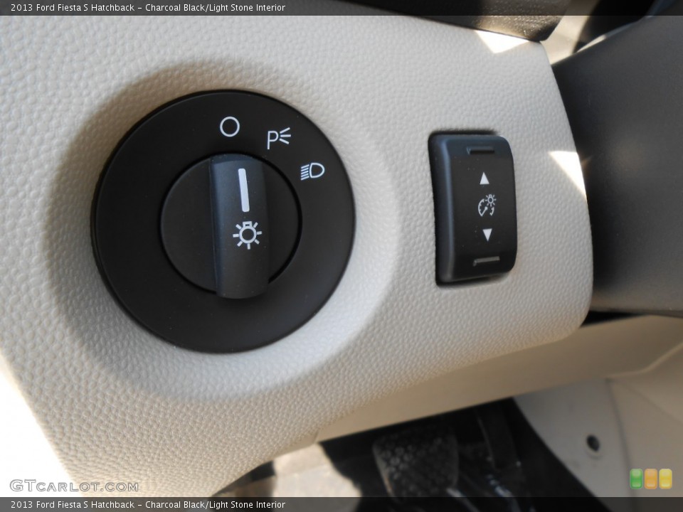 Charcoal Black/Light Stone Interior Controls for the 2013 Ford Fiesta S Hatchback #78147458
