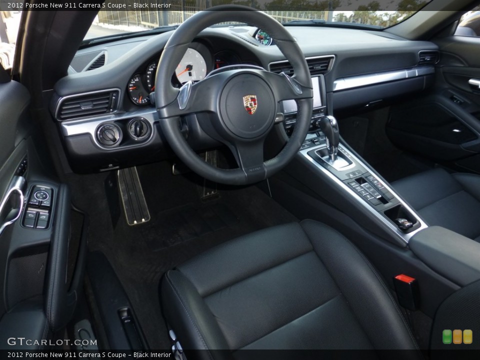 Black Interior Dashboard for the 2012 Porsche New 911 Carrera S Coupe #78149079