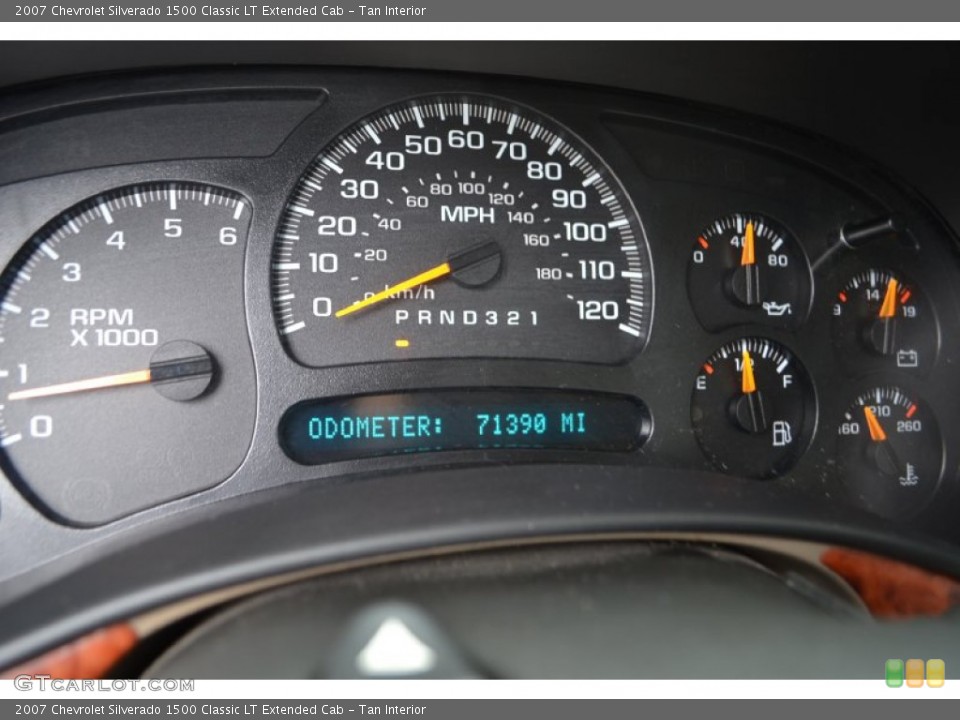 Tan Interior Gauges for the 2007 Chevrolet Silverado 1500 Classic LT Extended Cab #78149196