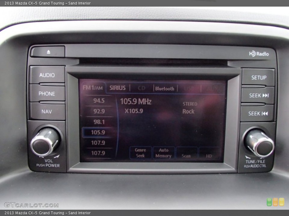 Sand Interior Controls for the 2013 Mazda CX-5 Grand Touring #78149220