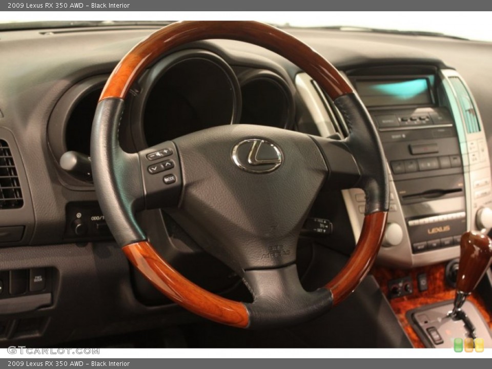 Black Interior Steering Wheel for the 2009 Lexus RX 350 AWD #78149259