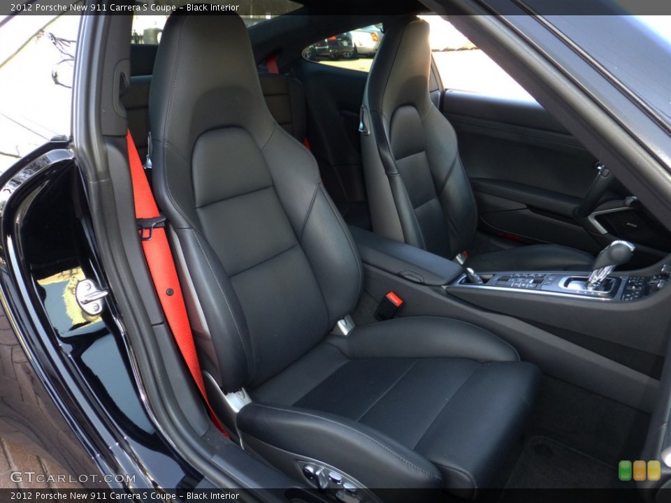 Black Interior Front Seat for the 2012 Porsche New 911 Carrera S Coupe #78149361