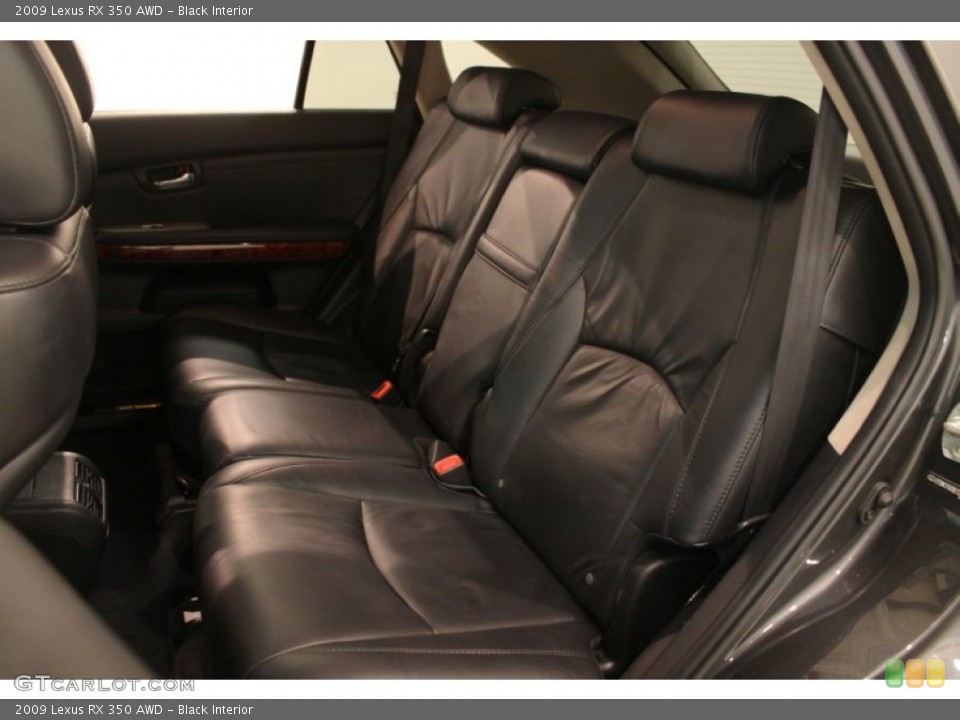 Black Interior Rear Seat for the 2009 Lexus RX 350 AWD #78149406