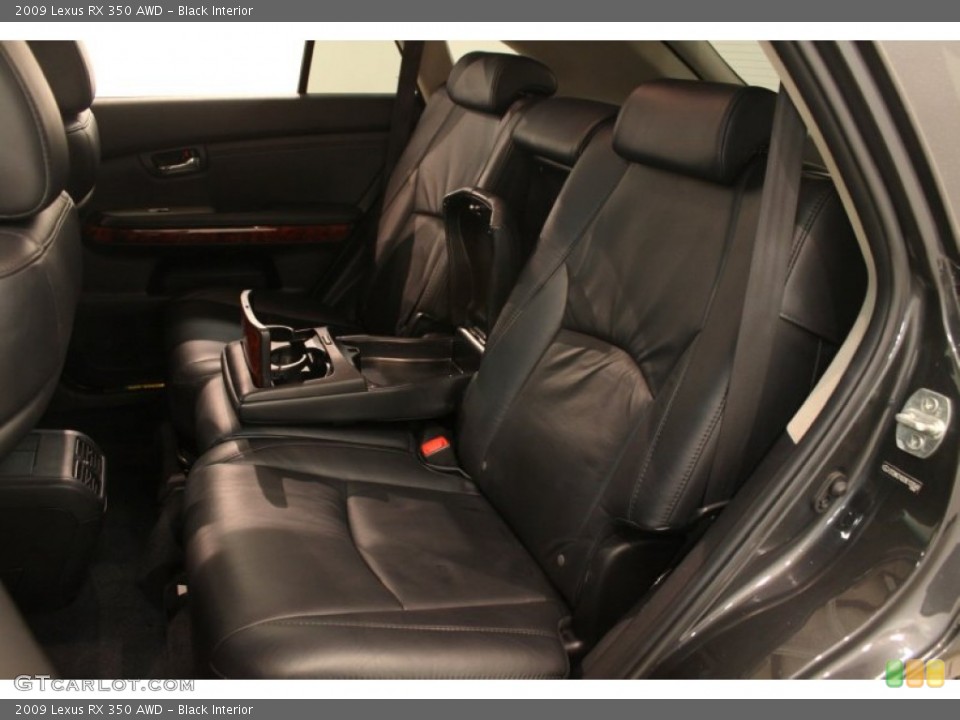 Black Interior Rear Seat for the 2009 Lexus RX 350 AWD #78149430