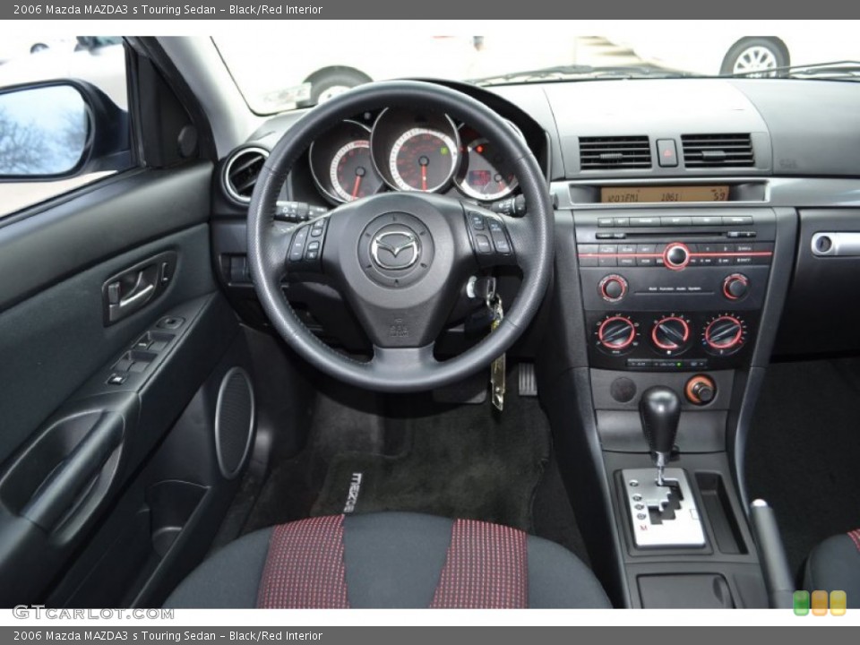 Black/Red Interior Dashboard for the 2006 Mazda MAZDA3 s Touring Sedan #78149559