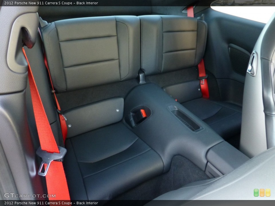 Black Interior Rear Seat for the 2012 Porsche New 911 Carrera S Coupe #78149751