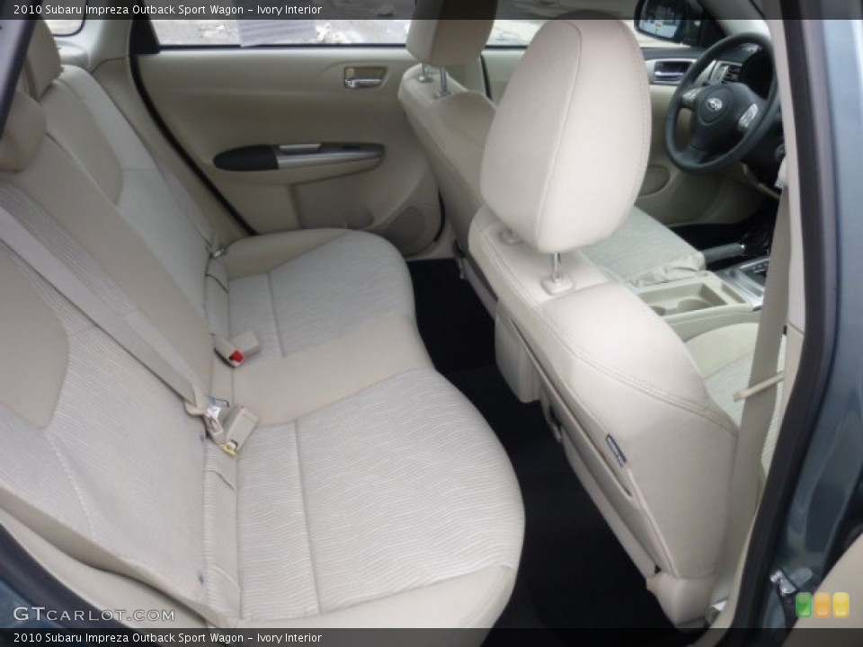 Ivory Interior Rear Seat for the 2010 Subaru Impreza Outback Sport Wagon #78151809