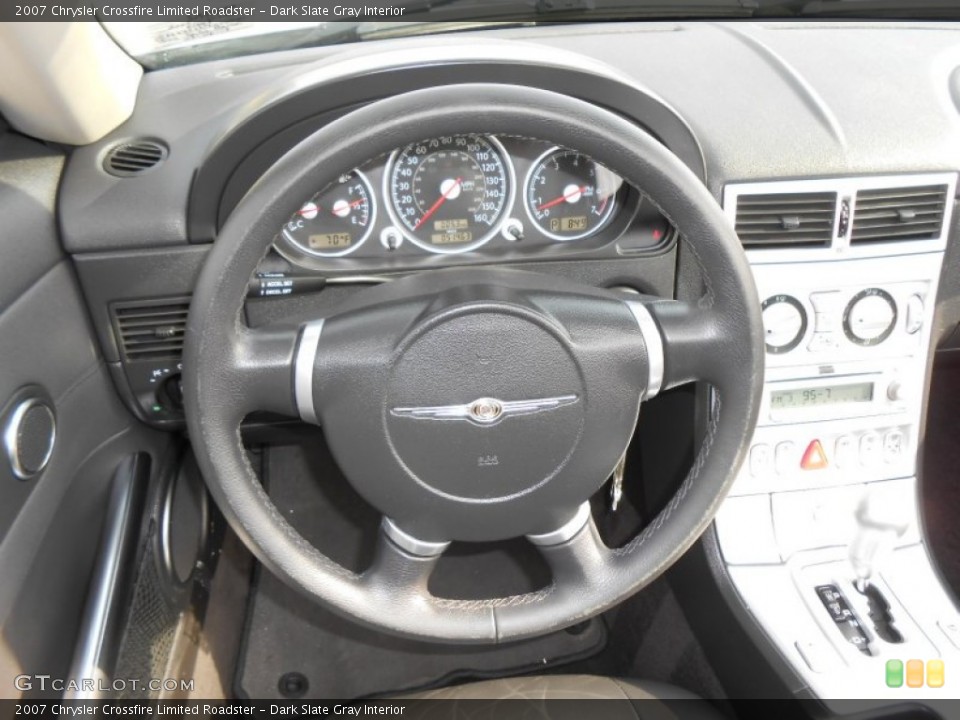 Dark Slate Gray Interior Steering Wheel for the 2007 Chrysler Crossfire Limited Roadster #78152201