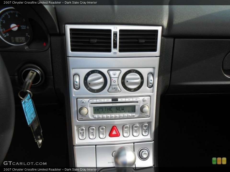 Dark Slate Gray Interior Controls for the 2007 Chrysler Crossfire Limited Roadster #78152226