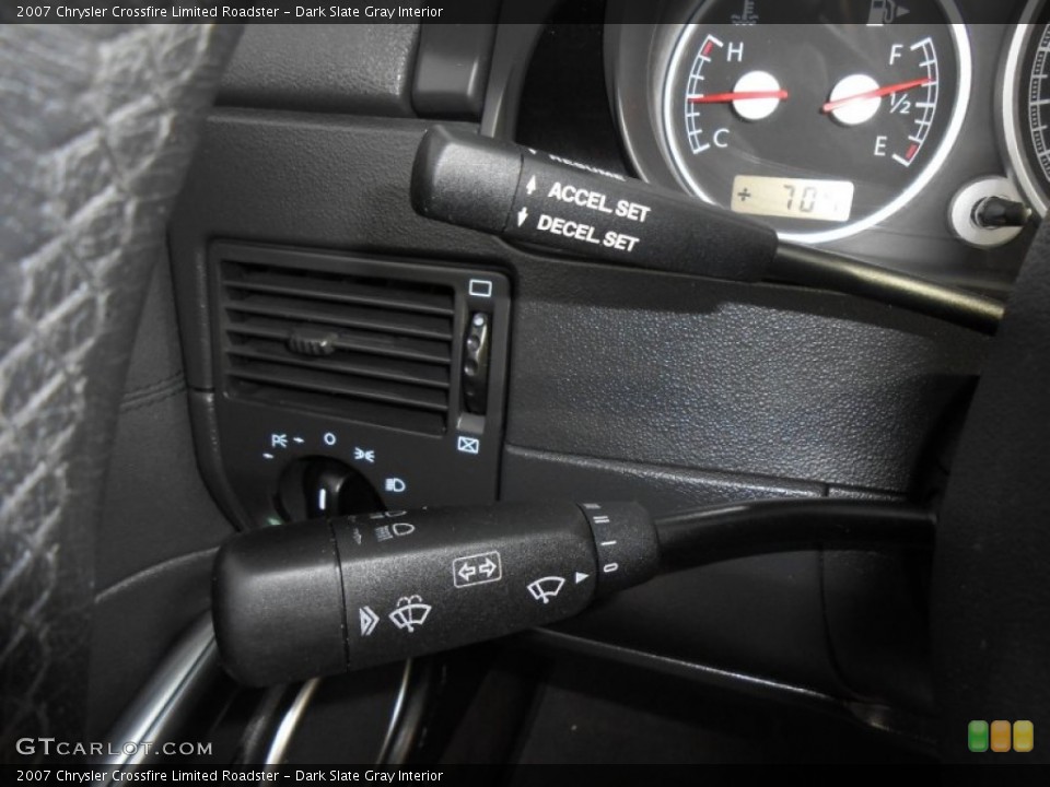 Dark Slate Gray Interior Controls for the 2007 Chrysler Crossfire Limited Roadster #78152339