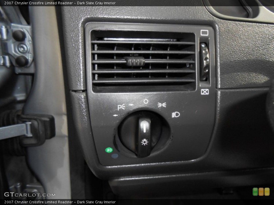 Dark Slate Gray Interior Controls for the 2007 Chrysler Crossfire Limited Roadster #78152355