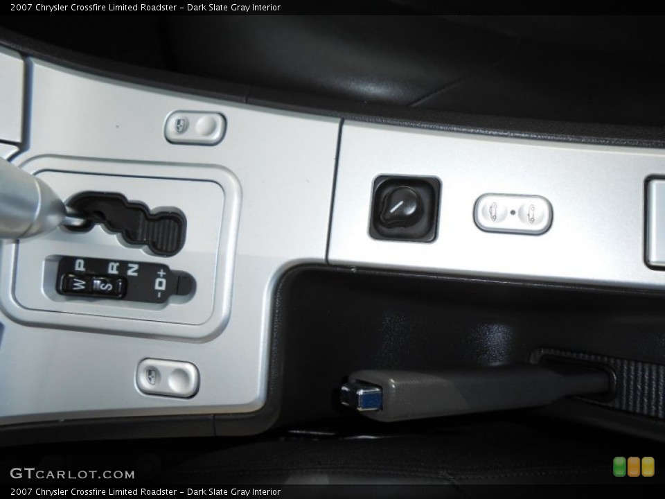 Dark Slate Gray Interior Controls for the 2007 Chrysler Crossfire Limited Roadster #78152388