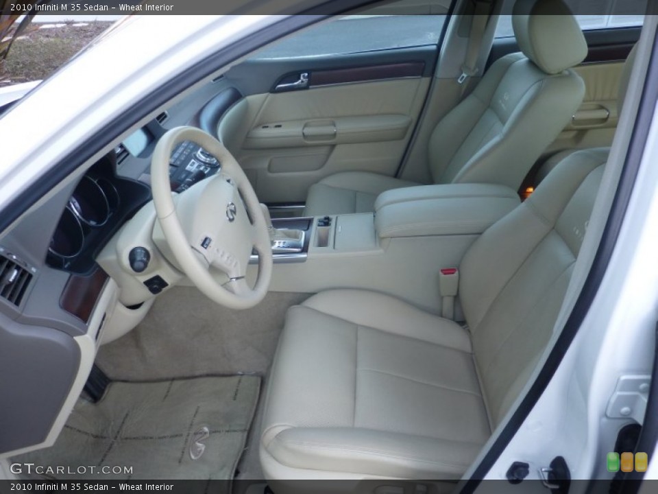 Wheat Interior Front Seat for the 2010 Infiniti M 35 Sedan #78153342