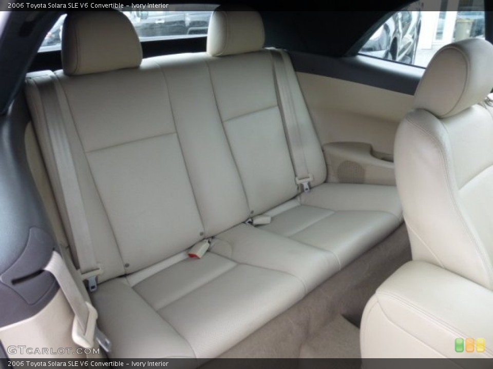 Ivory Interior Rear Seat for the 2006 Toyota Solara SLE V6 Convertible #78153383