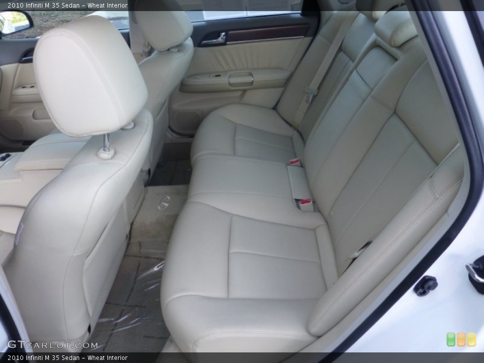 Wheat Interior Rear Seat for the 2010 Infiniti M 35 Sedan #78153387