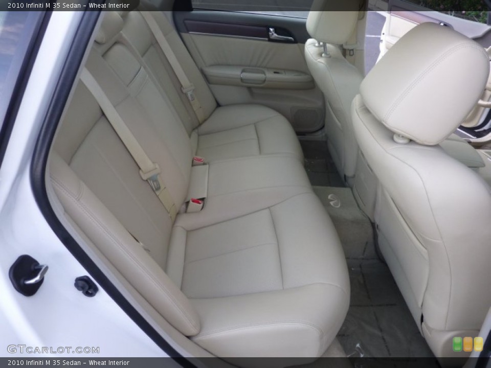 Wheat Interior Rear Seat for the 2010 Infiniti M 35 Sedan #78153447