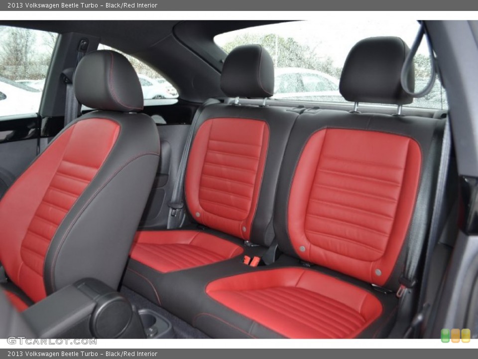 Black/Red Interior Rear Seat for the 2013 Volkswagen Beetle Turbo #78153567