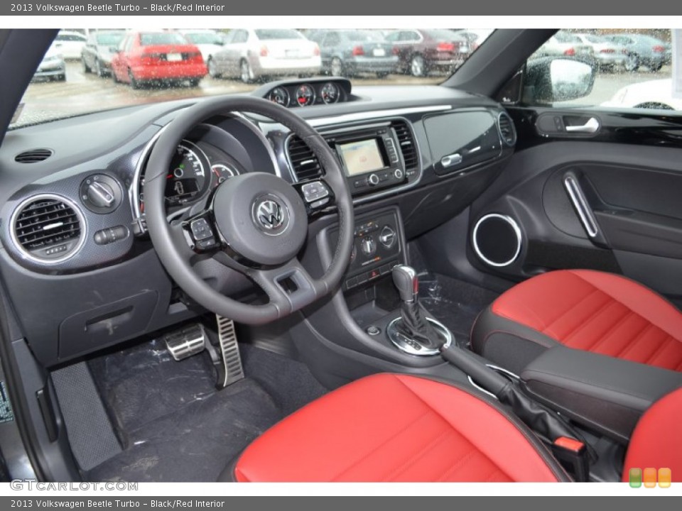 Black/Red Interior Dashboard for the 2013 Volkswagen Beetle Turbo #78153594