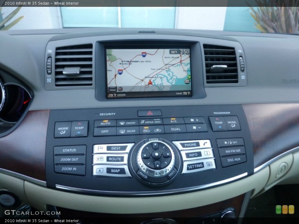 Wheat Interior Controls for the 2010 Infiniti M 35 Sedan #78153615
