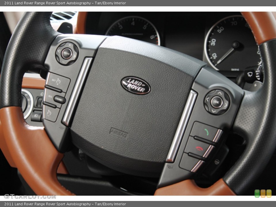 Tan/Ebony Interior Steering Wheel for the 2011 Land Rover Range Rover Sport Autobiography #78153753