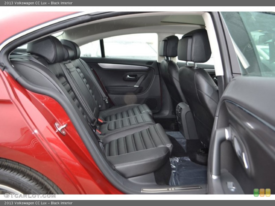 Black Interior Rear Seat for the 2013 Volkswagen CC Lux #78153829