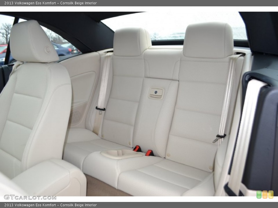 Cornsilk Beige Interior Rear Seat for the 2013 Volkswagen Eos Komfort #78154627