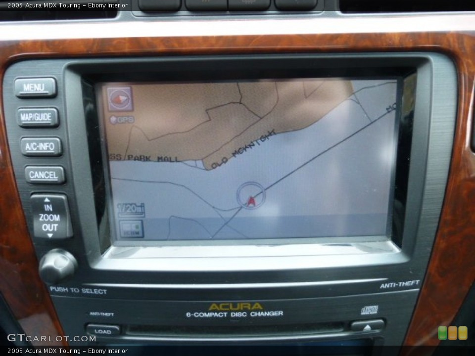 Ebony Interior Navigation for the 2005 Acura MDX Touring #78154818
