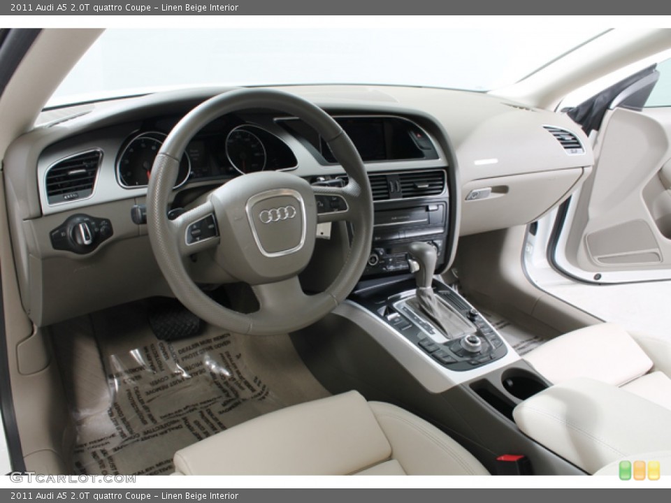 Linen Beige 2011 Audi A5 Interiors