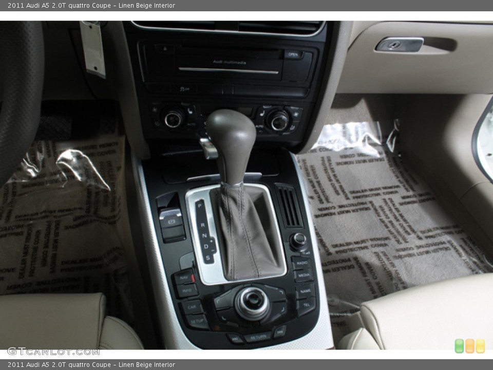 Linen Beige Interior Transmission for the 2011 Audi A5 2.0T quattro Coupe #78158547
