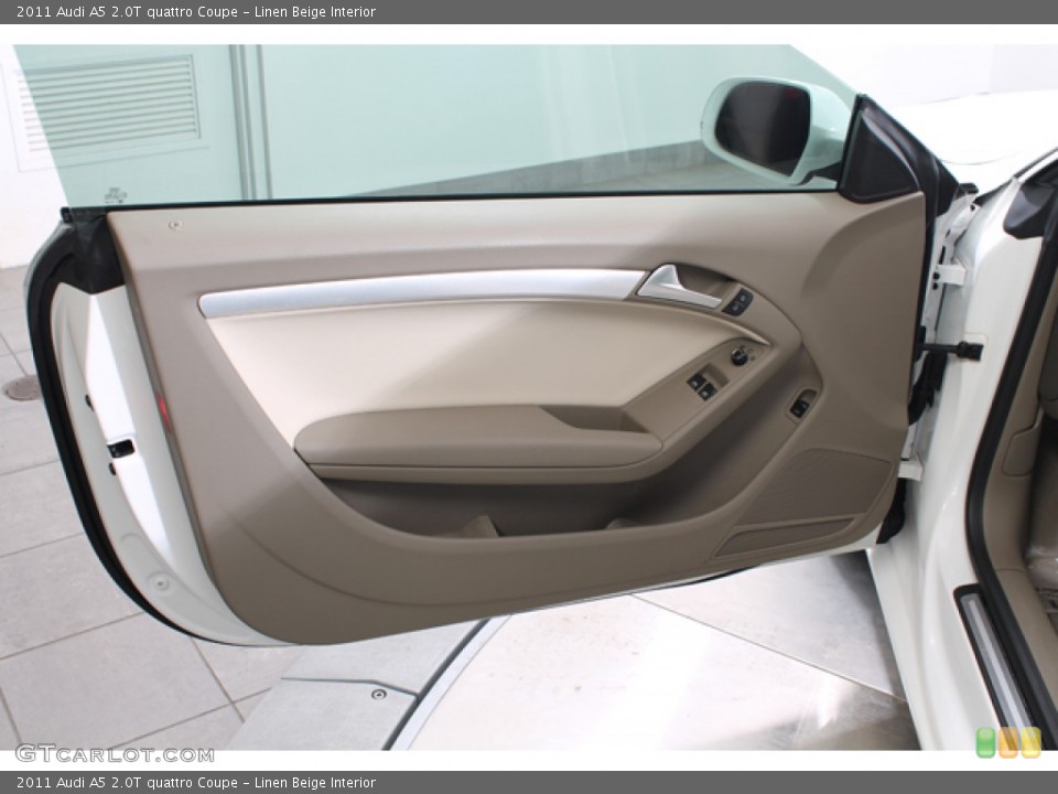 Linen Beige Interior Door Panel for the 2011 Audi A5 2.0T quattro Coupe #78158631