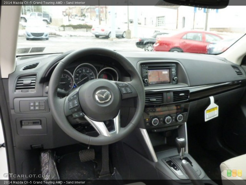 Sand Interior Dashboard for the 2014 Mazda CX-5 Grand Touring AWD #78158672
