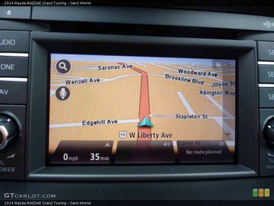 Sand Interior Navigation for the 2014 Mazda MAZDA6 Grand Touring #78159921