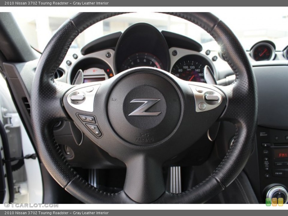 Gray Leather Interior Steering Wheel for the 2010 Nissan 370Z Touring Roadster #78160008