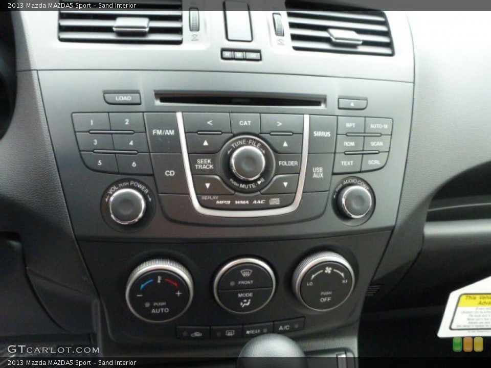 Sand Interior Controls for the 2013 Mazda MAZDA5 Sport #78160728