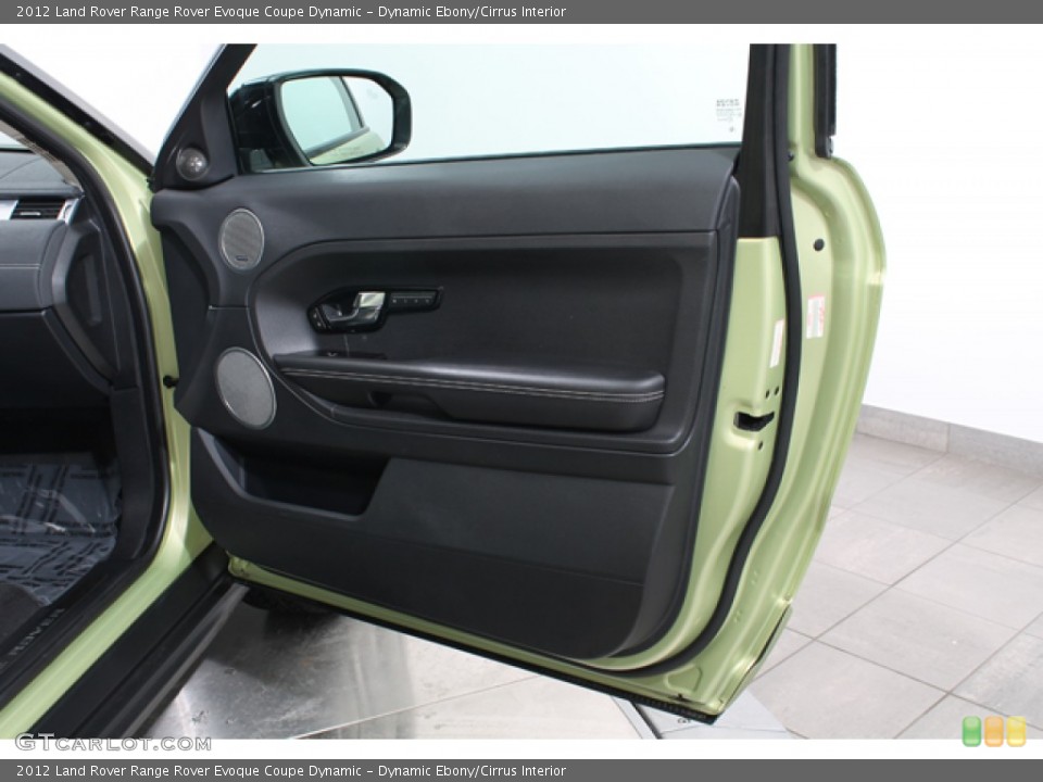 Dynamic Ebony/Cirrus Interior Door Panel for the 2012 Land Rover Range Rover Evoque Coupe Dynamic #78161208