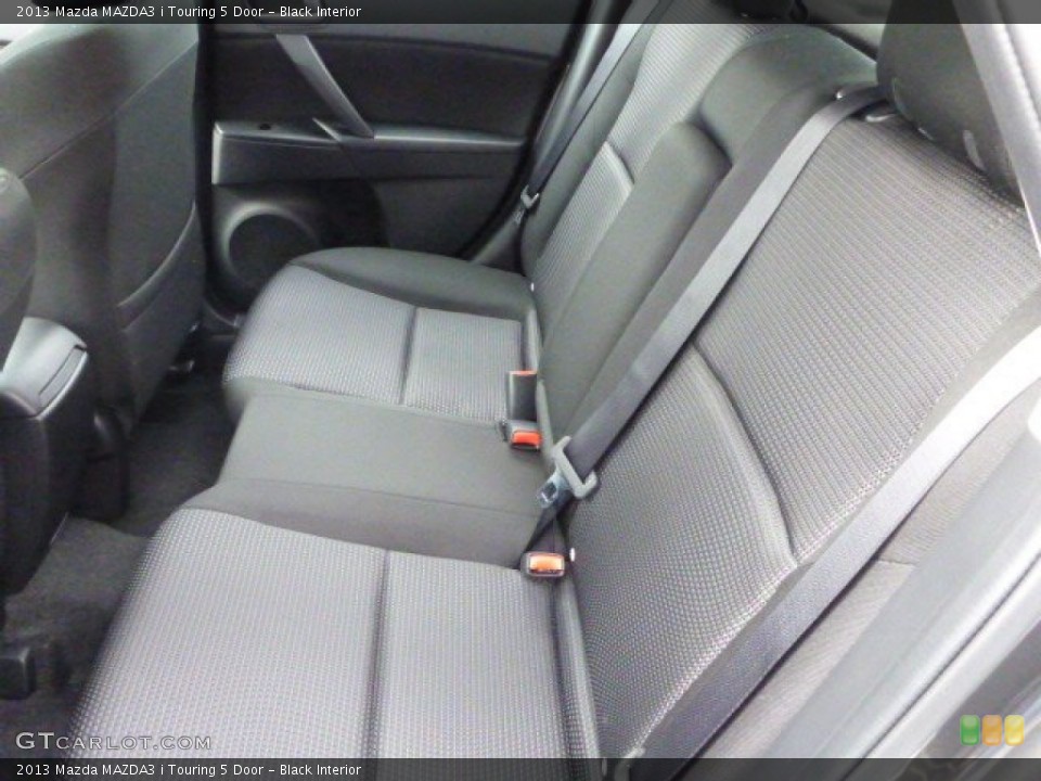Black Interior Rear Seat for the 2013 Mazda MAZDA3 i Touring 5 Door #78161355