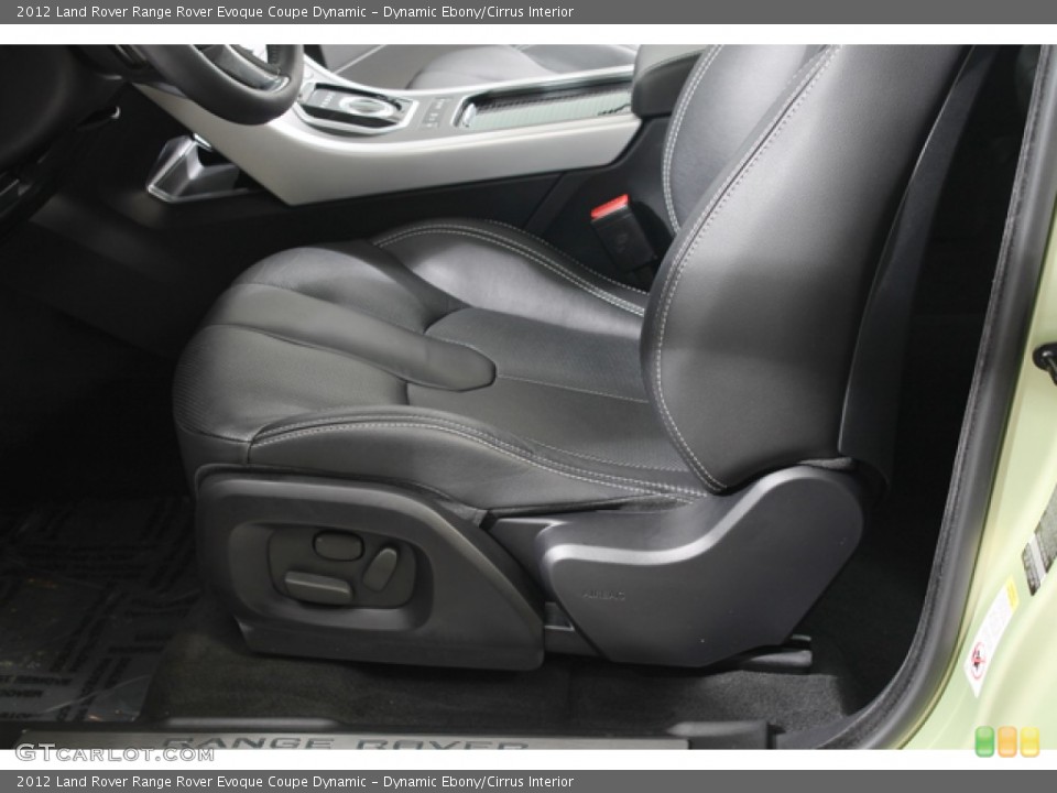 Dynamic Ebony/Cirrus Interior Front Seat for the 2012 Land Rover Range Rover Evoque Coupe Dynamic #78161370