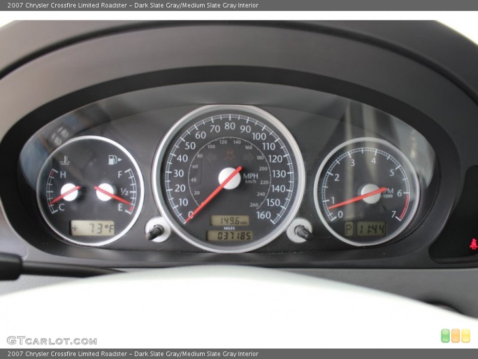 Dark Slate Gray/Medium Slate Gray Interior Gauges for the 2007 Chrysler Crossfire Limited Roadster #78161683