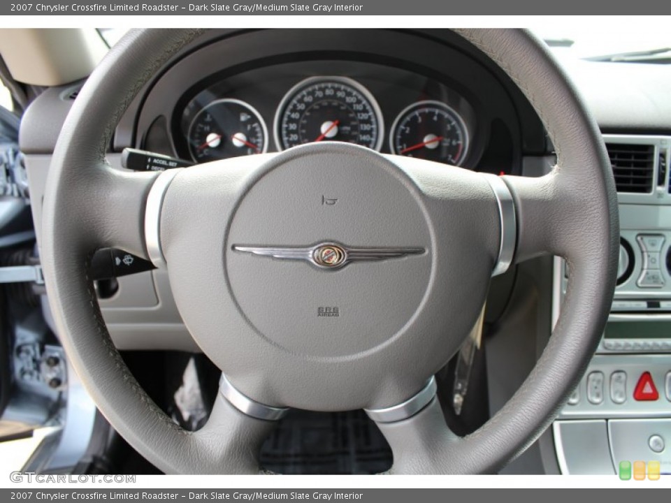 Dark Slate Gray/Medium Slate Gray Interior Steering Wheel for the 2007 Chrysler Crossfire Limited Roadster #78161709