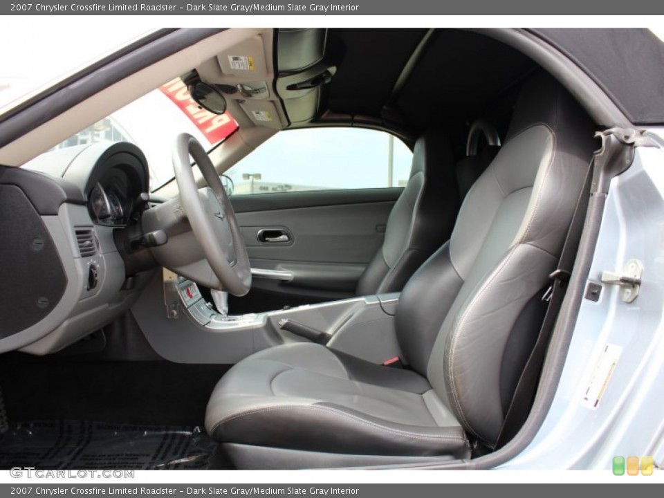 Dark Slate Gray/Medium Slate Gray Interior Front Seat for the 2007 Chrysler Crossfire Limited Roadster #78161758
