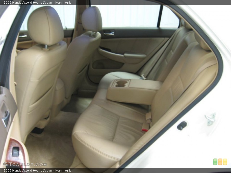 Ivory Interior Rear Seat for the 2006 Honda Accord Hybrid Sedan #78164888