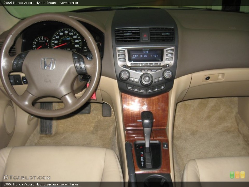 Ivory Interior Dashboard for the 2006 Honda Accord Hybrid Sedan #78165027